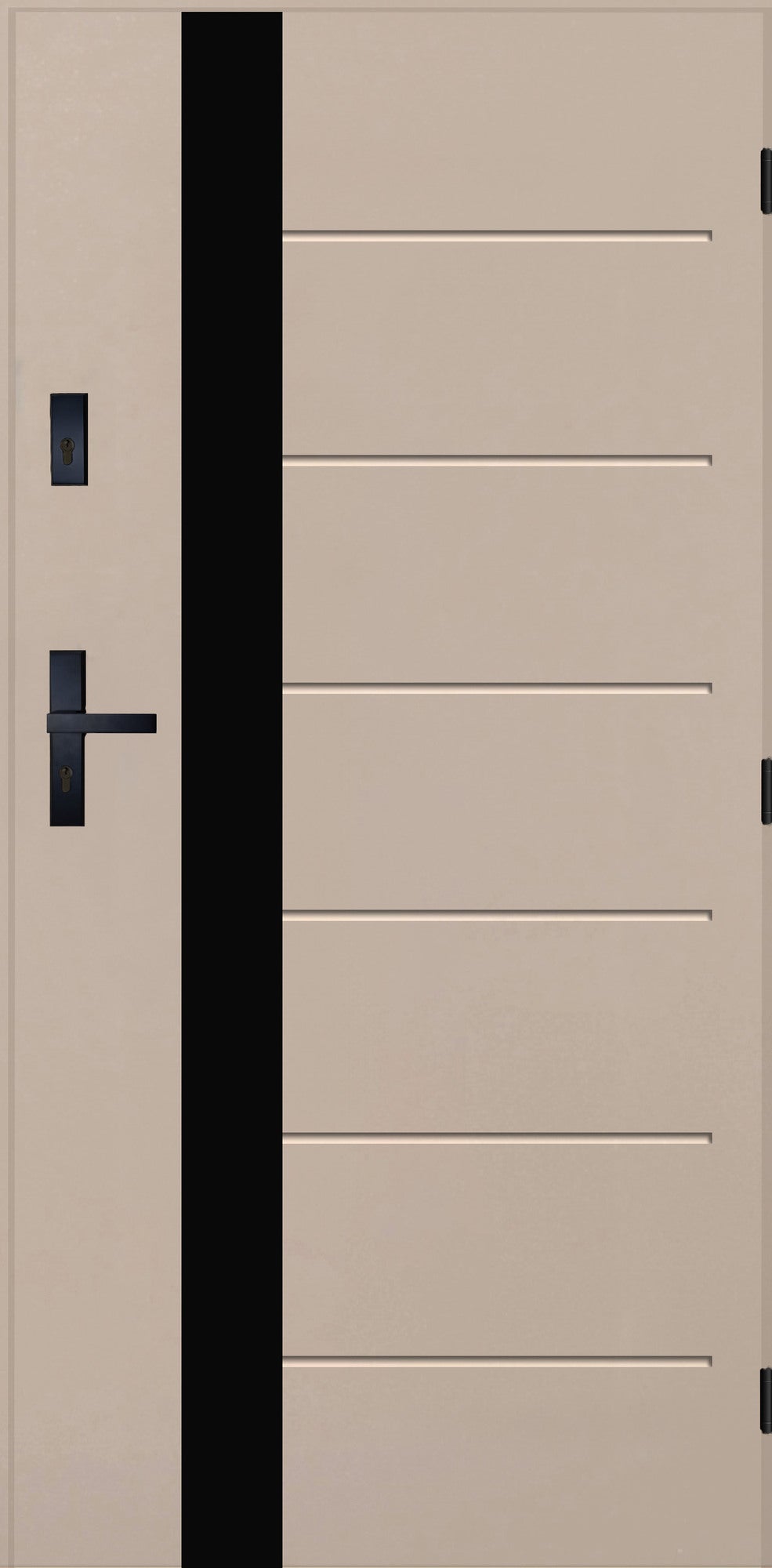 Drzwi zewnętrzne akustyczne Gdynia kaszmir 90 lewe