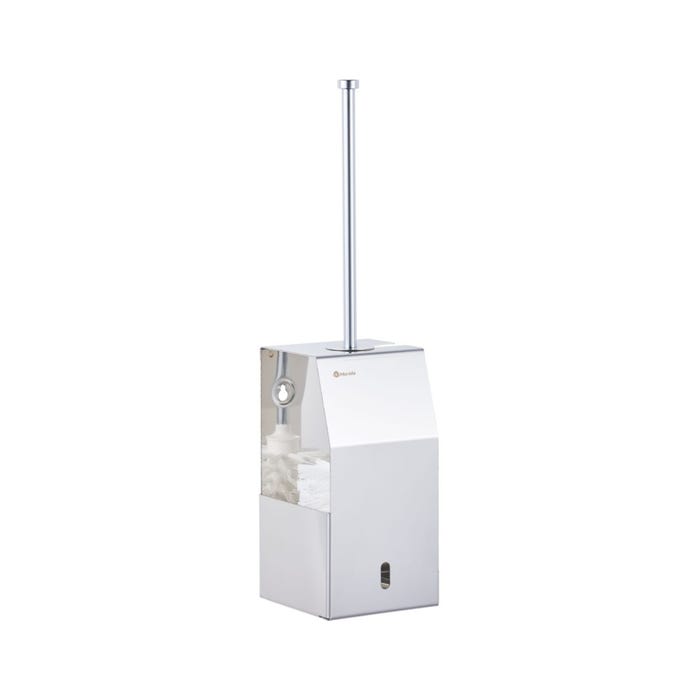 Szczotka do WC z uchwytem mocowanym do ściany, stal polerowana SZ15C