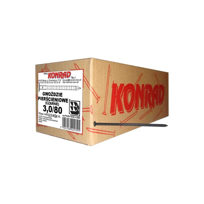 Gwóźdź pierścieniowy 3.0x80 mm (2.5 kg)