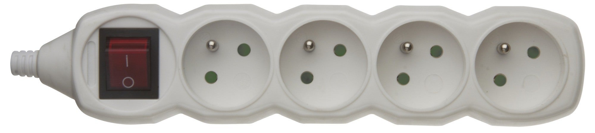 Listwa do przedłużacza 4 gniazda z uziemieniem i wyłącznikiem P1400 0