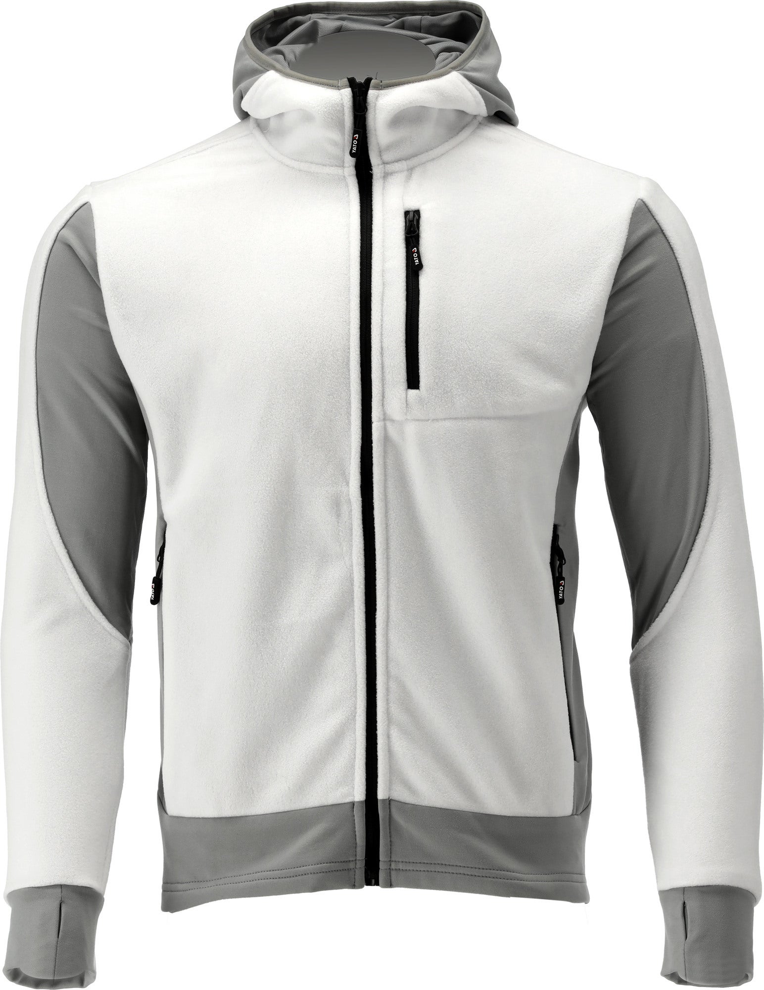 Bluza polarowa z kapturem, rozpinana YATO SARNA WHITE YT-79176 rozm: S