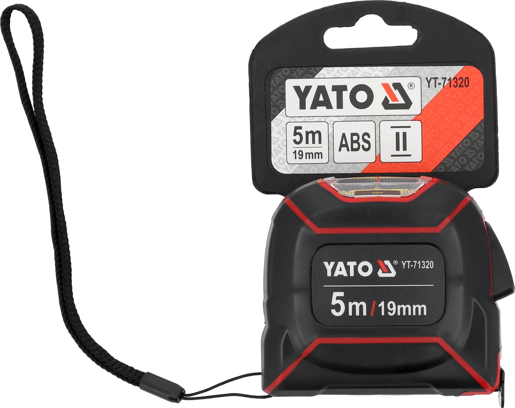 Miara zwijana, stalowa - odczyt górny. Długość: 5 m, szerokość: 19 mm - YATO YT-71320 1