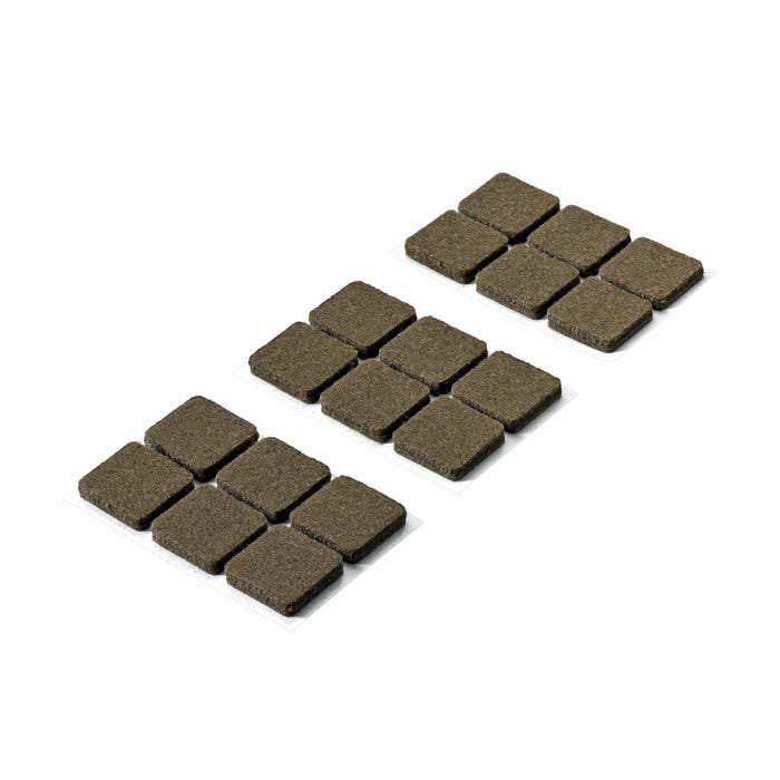 Podkładki filcowe samoprzylepne 22x22x4.5 mm 18 szt.