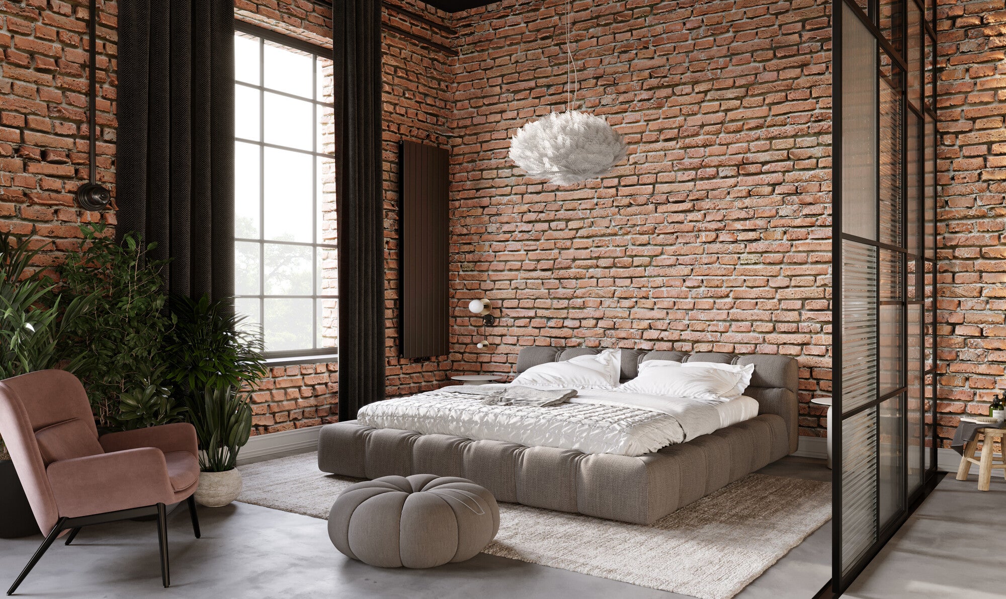 Grzejnik dekoracyjny Niagara 165x44,5 cm, grafitowy 1