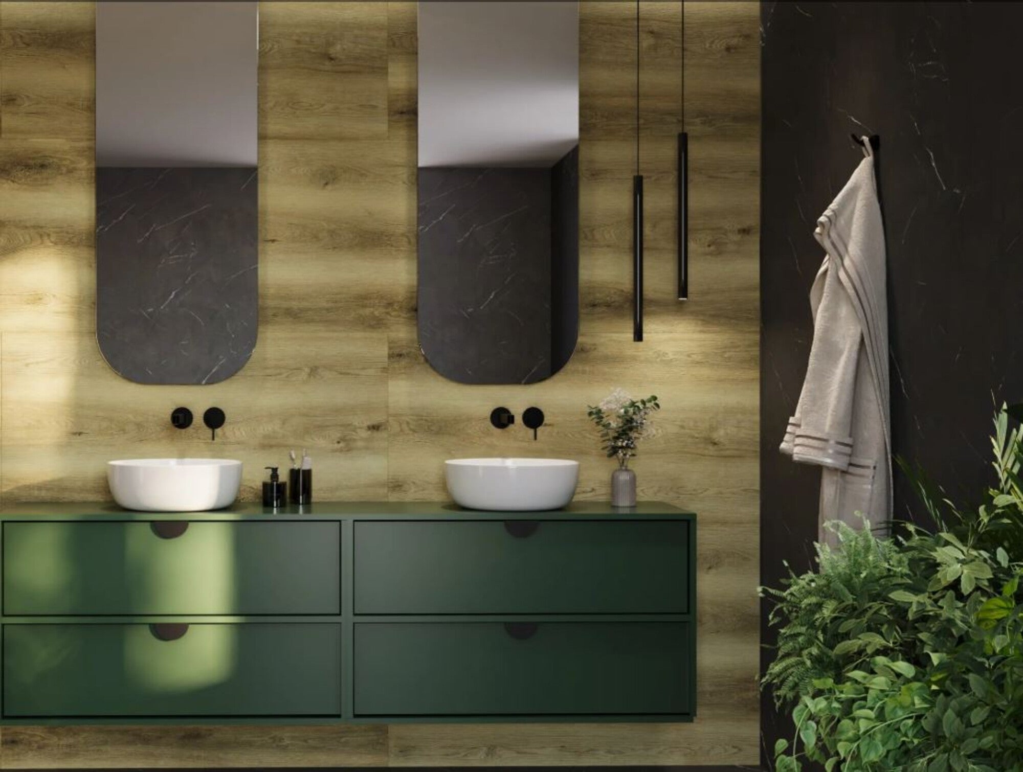 Dekoracyjne penele ścienne SPC z rdzeniem mineralnym 1