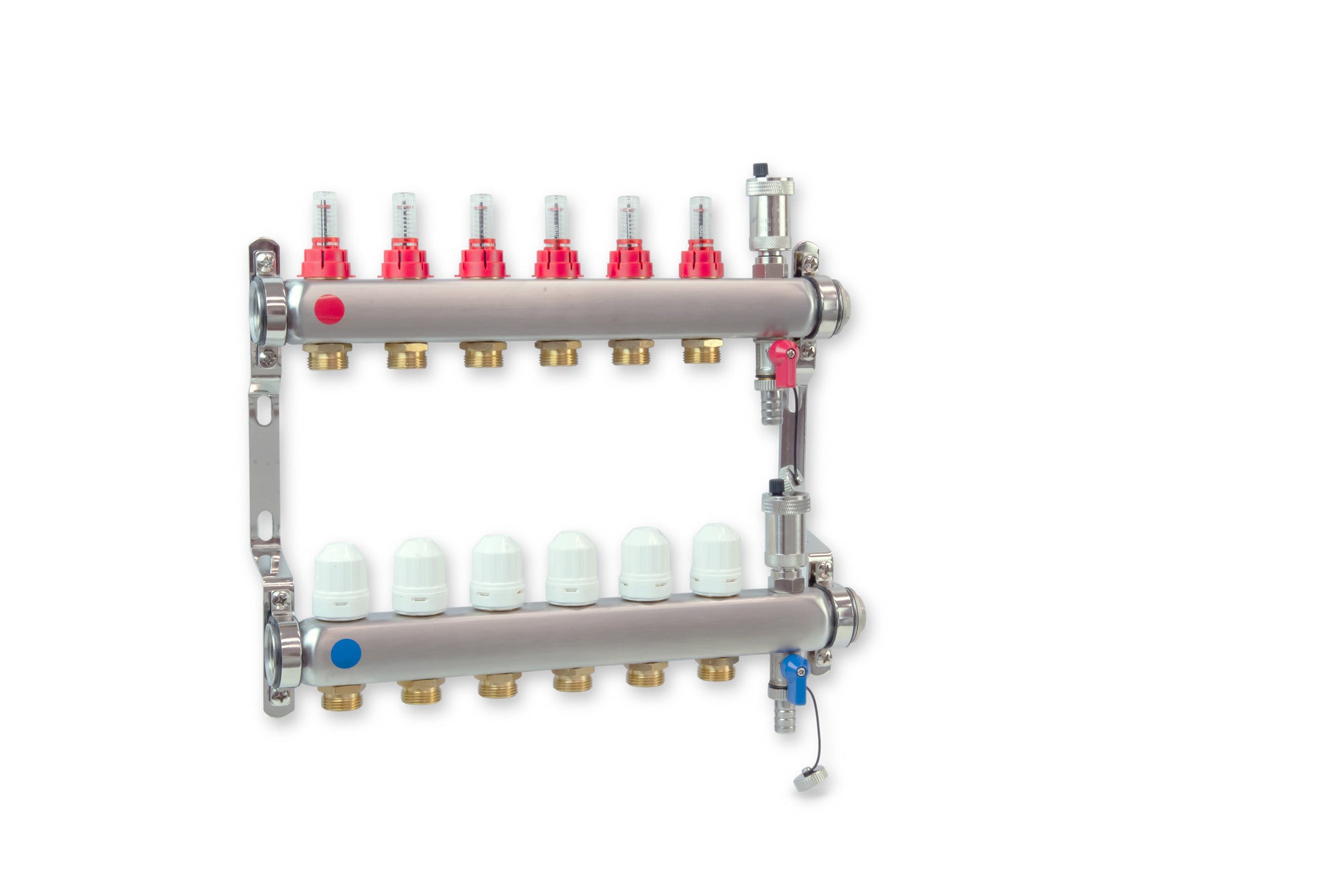 Rozdzielacz do ogrzewania podłogowego PHA-127, 6 obwodów