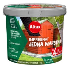 Impregnat do drewna ogrodowego Altax Jedna Warstwa kasztan 4,5l 0
