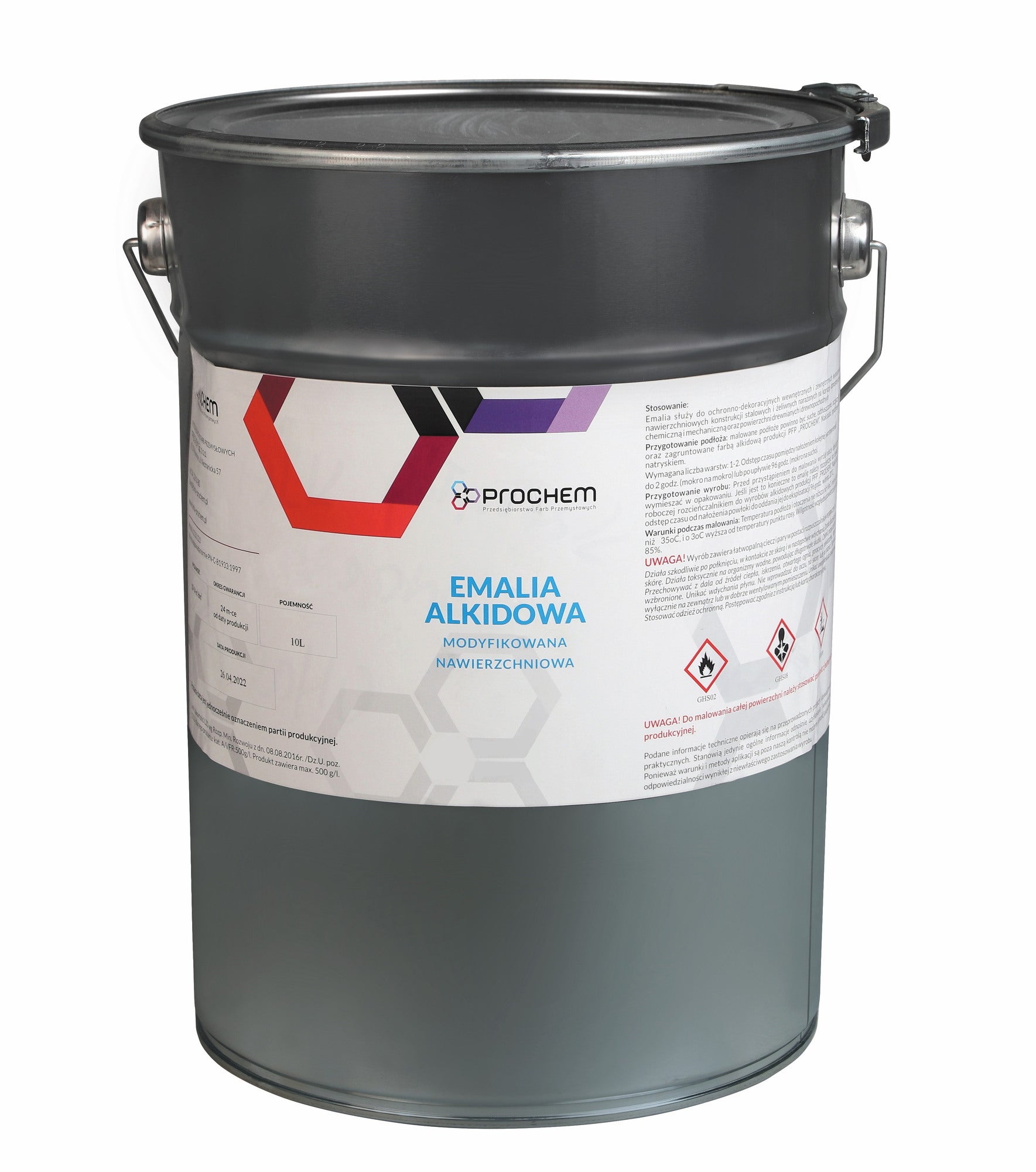 Emalia alkidowa ogólnego stosowania półpołysk niebieska 10l 0