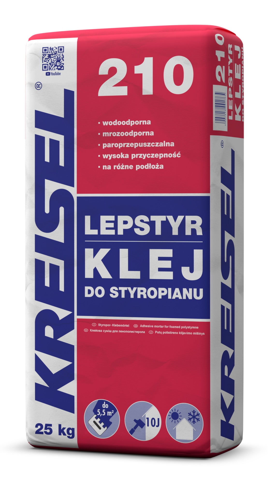 Zaprawa klejąca do styropianu Kreisel Lepstyr 210 25 kg 0