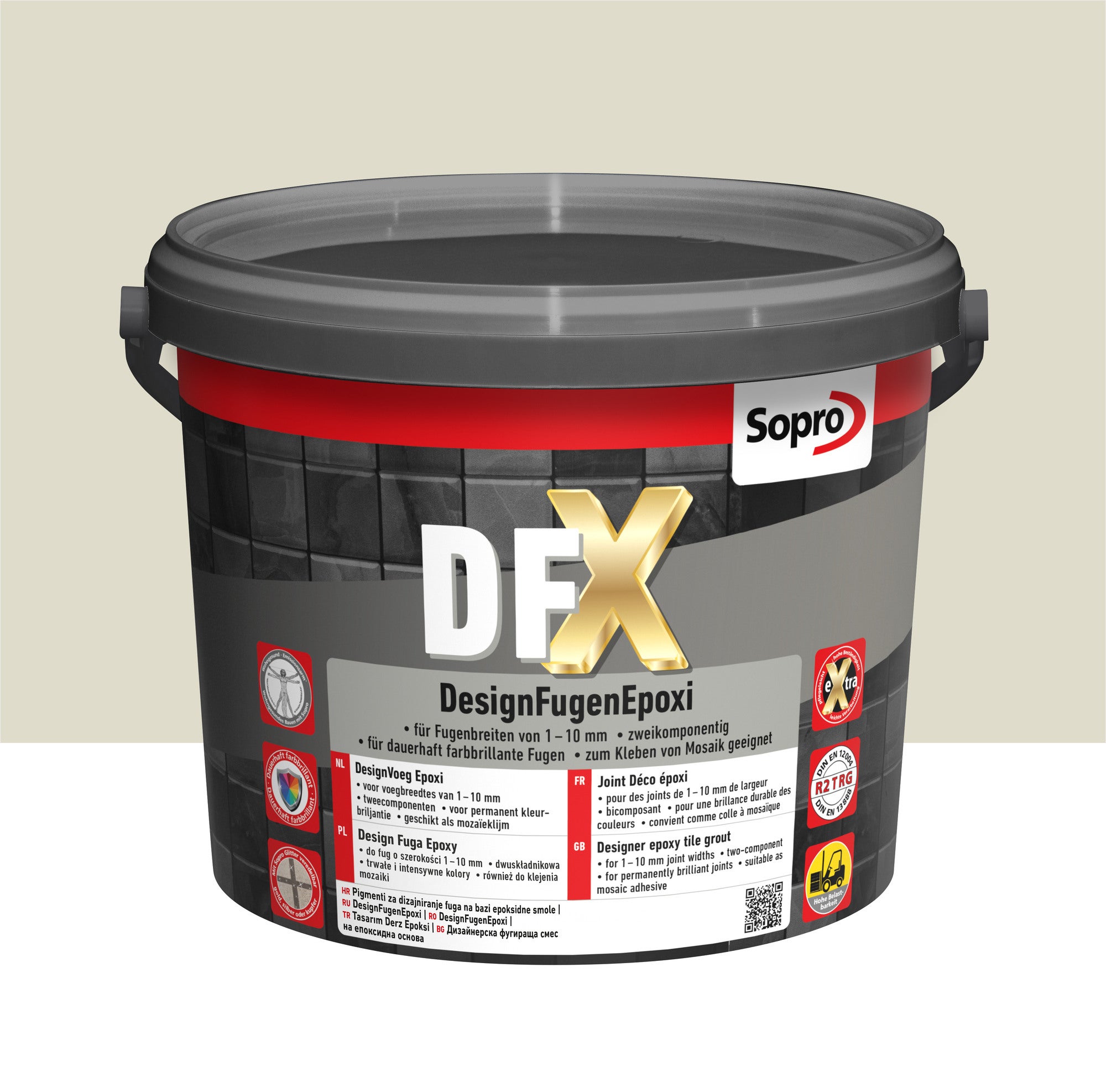 Fuga epoksydowa DFX srebrnoszary 17 3kg