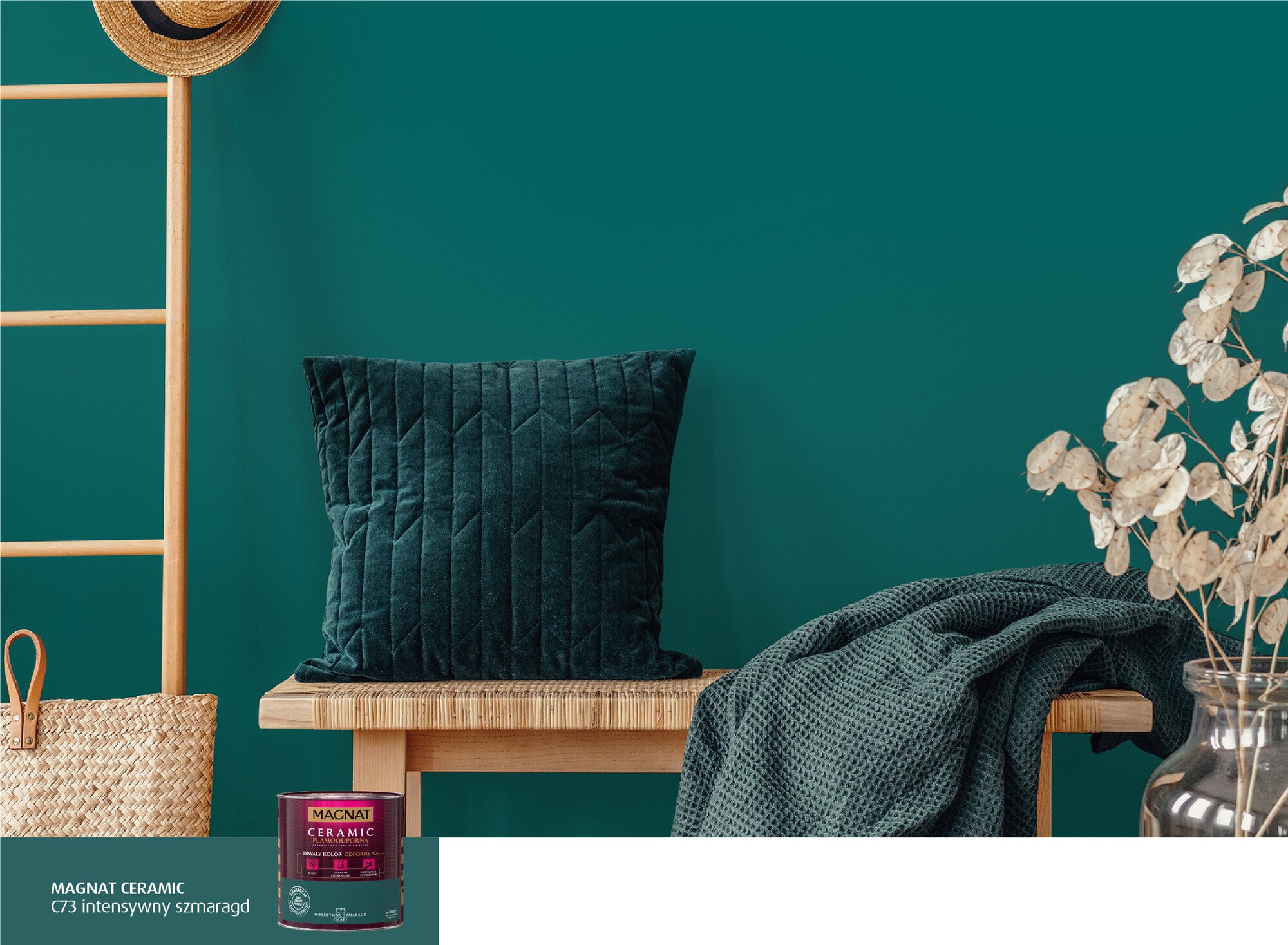 Farba Magnat Ceramic intensywny szmaragd 2,5l 1