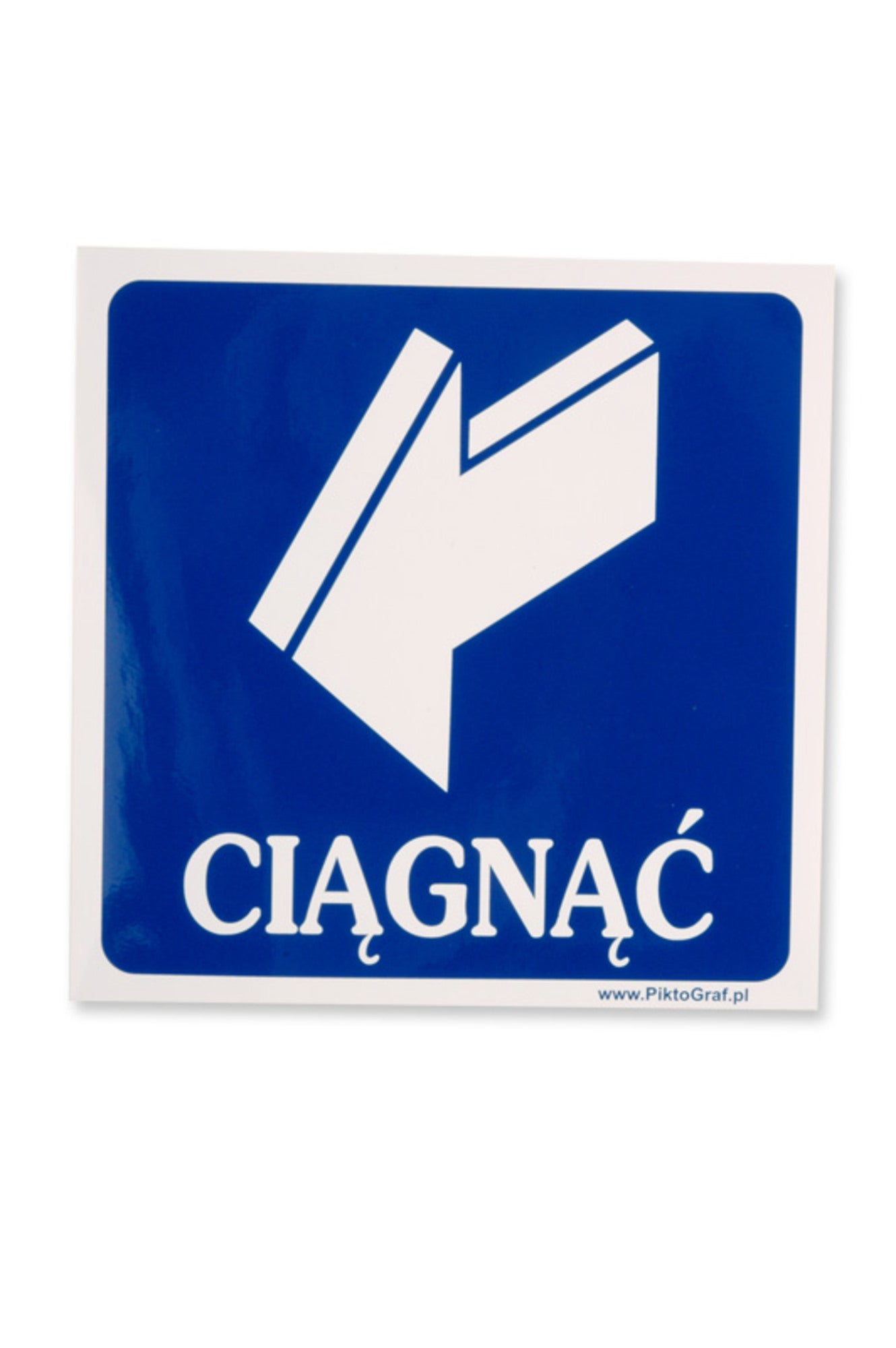 Znak informacyjny CIĄGNĄĆ P-01 A 0