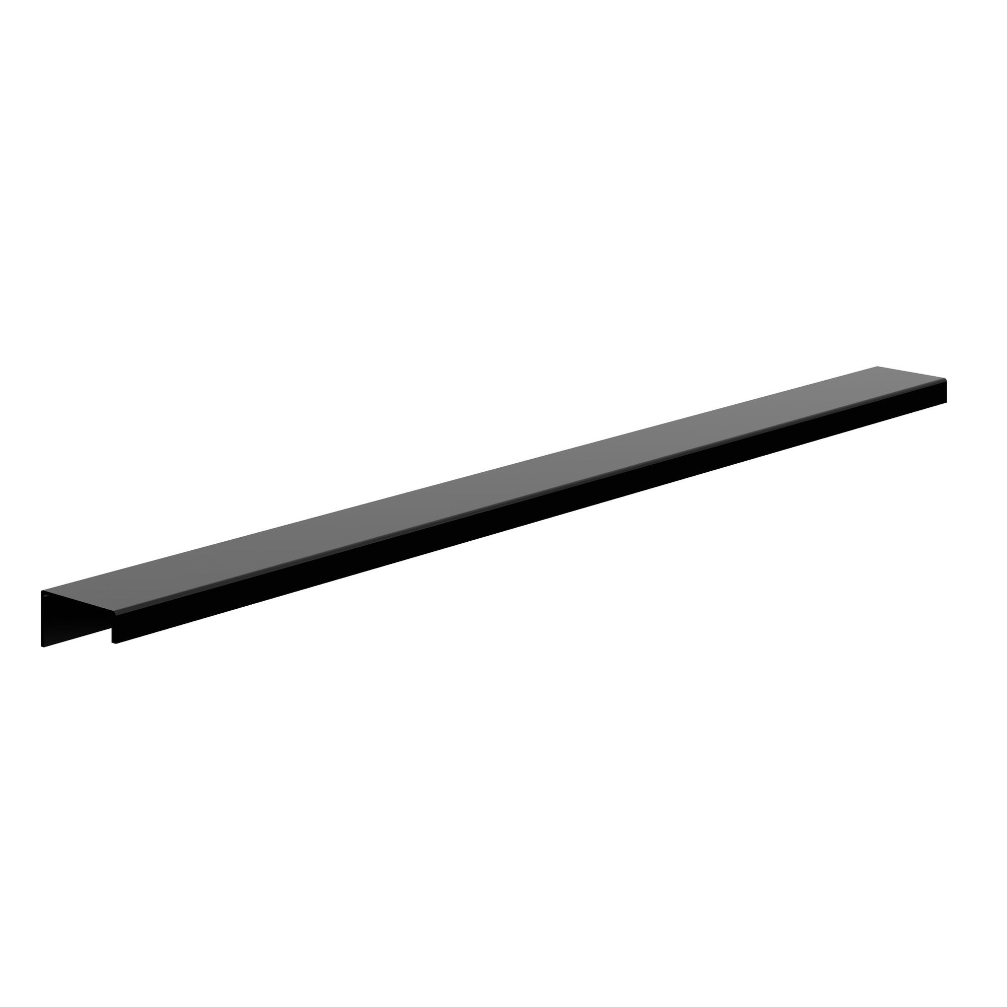 Uchwyt meblowy krawędziowy Manta 40 cm czarny