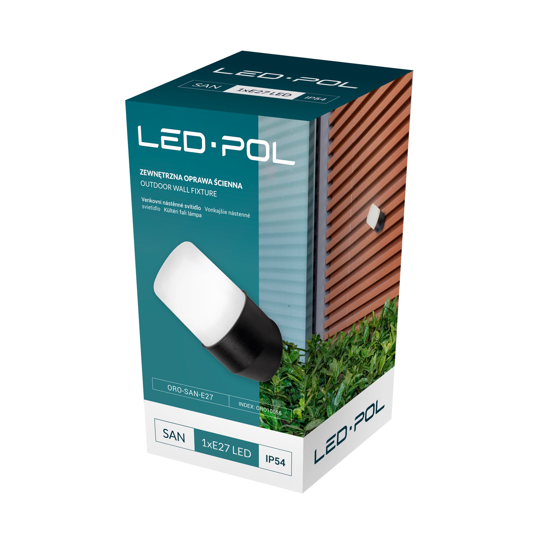 Oprawa elewacyjna SAN E27 IP54 czarna 1