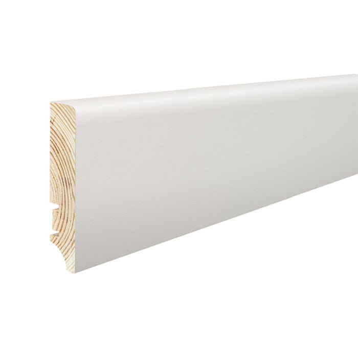 Listwa przypodłogowa P78 Barlinek 2200x78x17mm folia biała