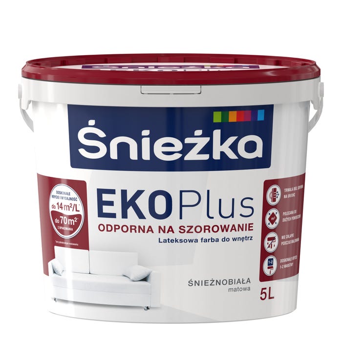 Farba Śnieżka Eko Plus biała 5l