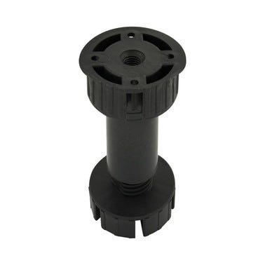 Noga meblowa plastikowa 100 mm czarna