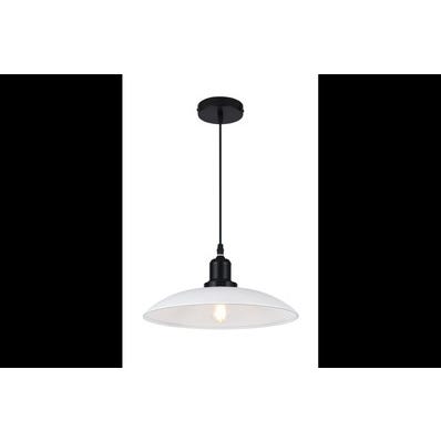 Oprawa sufitowa HORIZON  1x E27, biała, średnica 32cm, materiał metal