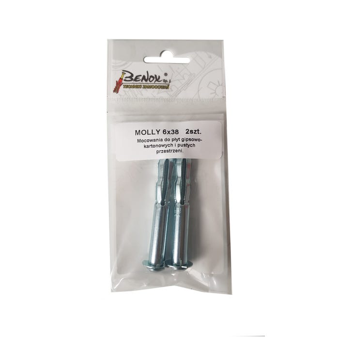 Kołek typu Molly do pustych przestrzeni 12x65 mm (2 szt.)