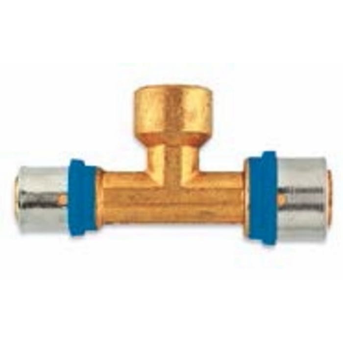 Pex Trójnik zaciskowy GW 20 mm x 1/2" Radopress