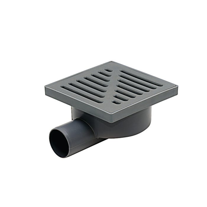 Kratka ściekowa boczna fi 50 mm szara