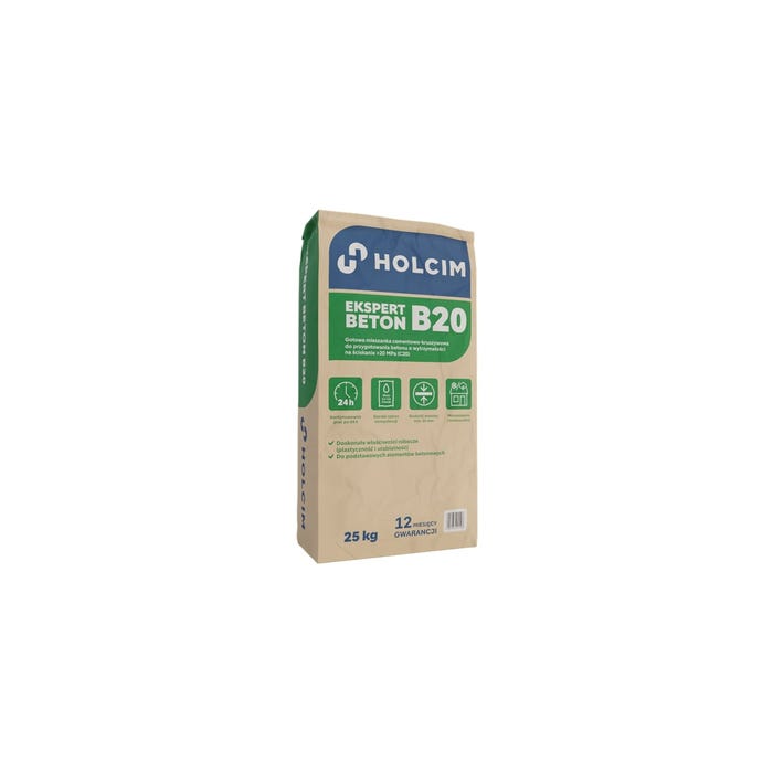 Gotowa sucha mieszanka Beton Expert B20 Holcim 25 kg
