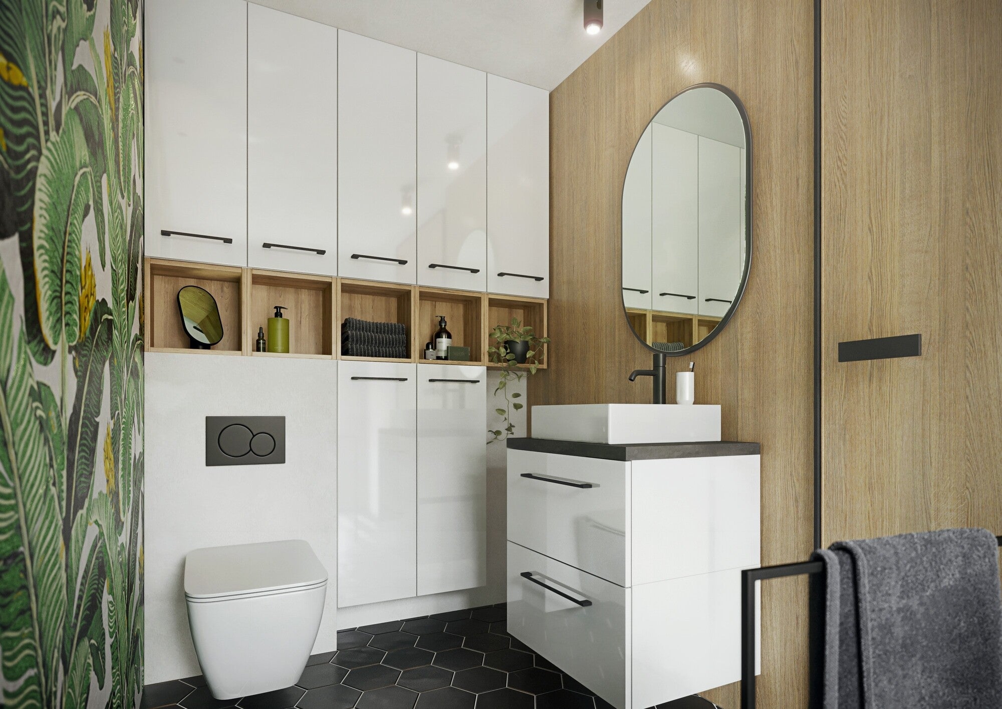 Szafka pod umywalkę Metro System 60 cm biała 2