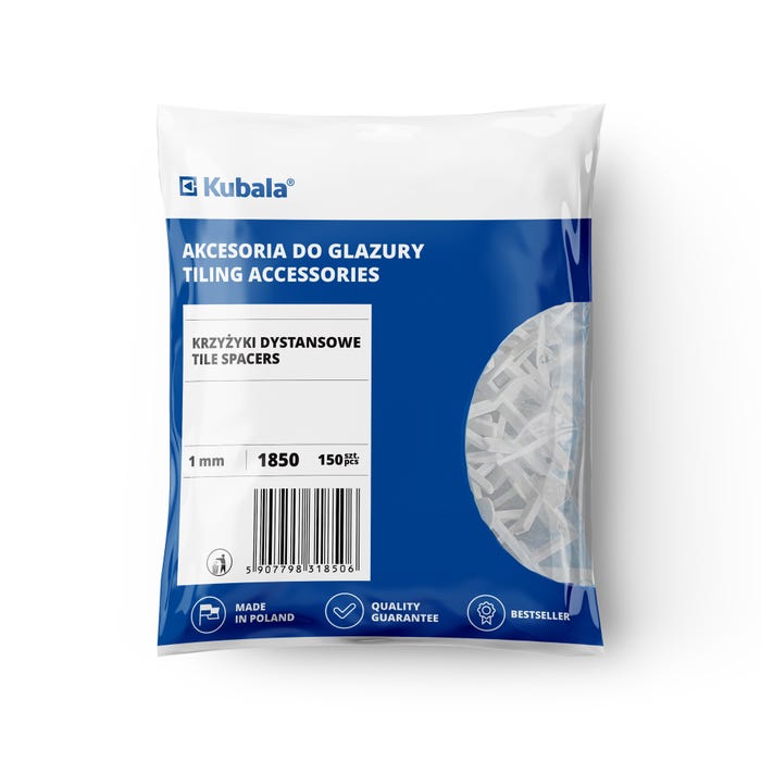 Krzyżyki do glazury 1 mm 150 szt.