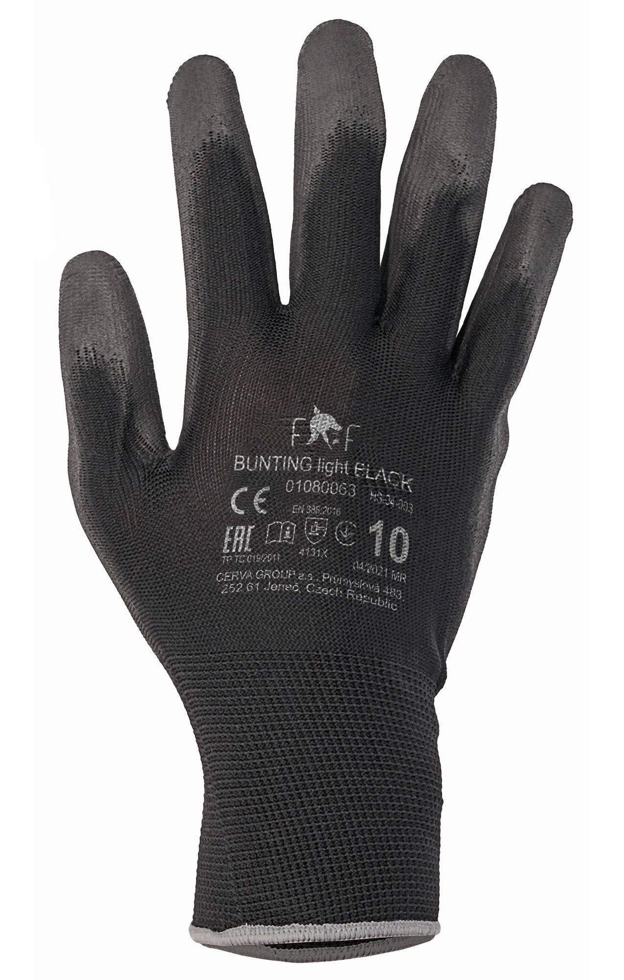 Rękawice powlekane poliuretanem BUNTING LIGHT F&F, rozm. 9 (L)