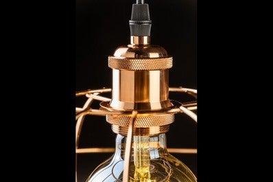 Oprawa sufitowa VIELA 4 1x E27, miedziany, średnica 27,5cm, materiał metal 3