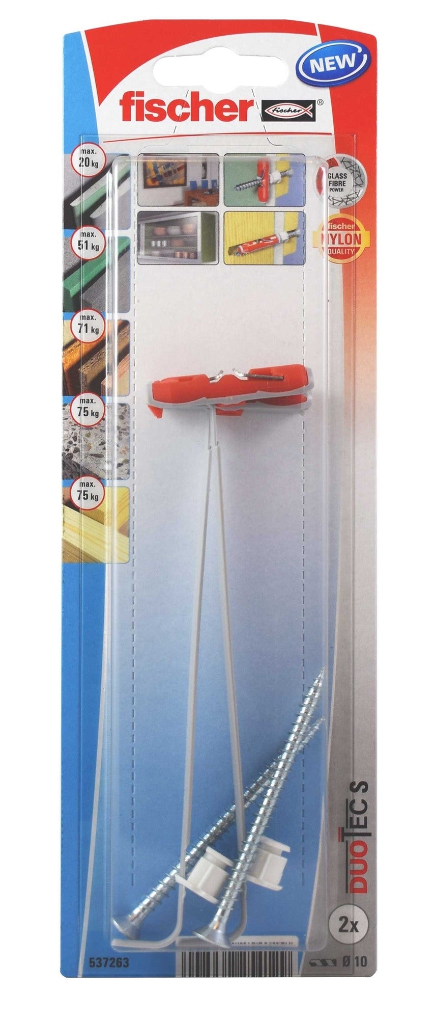 Kołek zaciskowy Duotec z wkrętem 5.0x70 mm