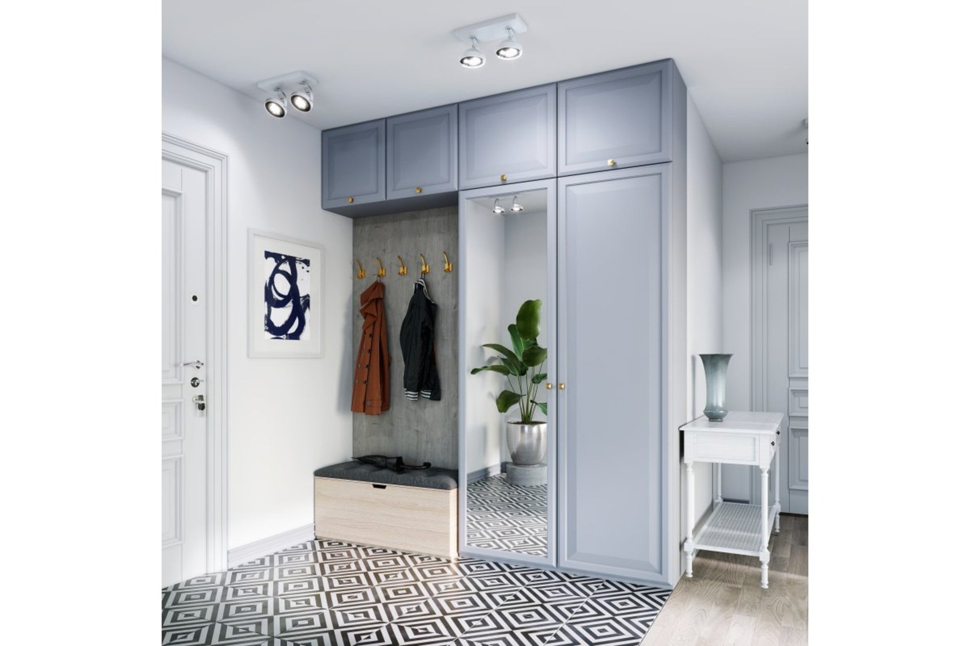 Wieszak pojedyńczy czarny mat  3