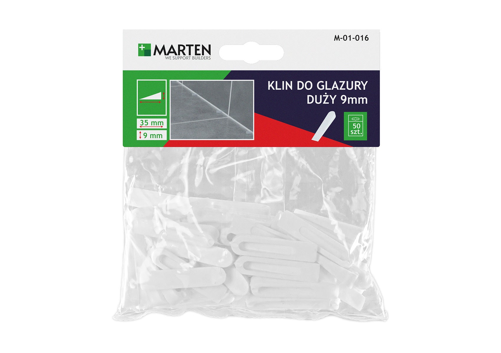 Klin duży do glazury opak. 50 szt. 1