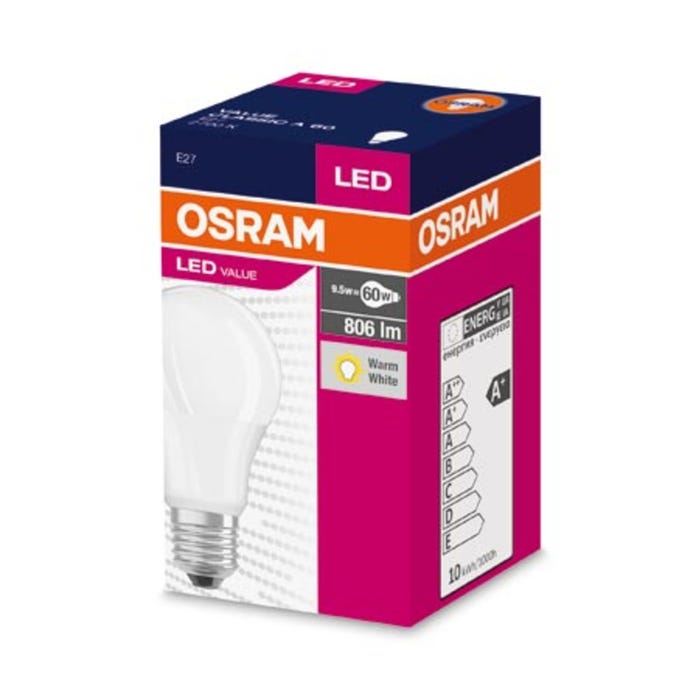 Żarówka LED E27 A60 8,5W 806lm 2700K