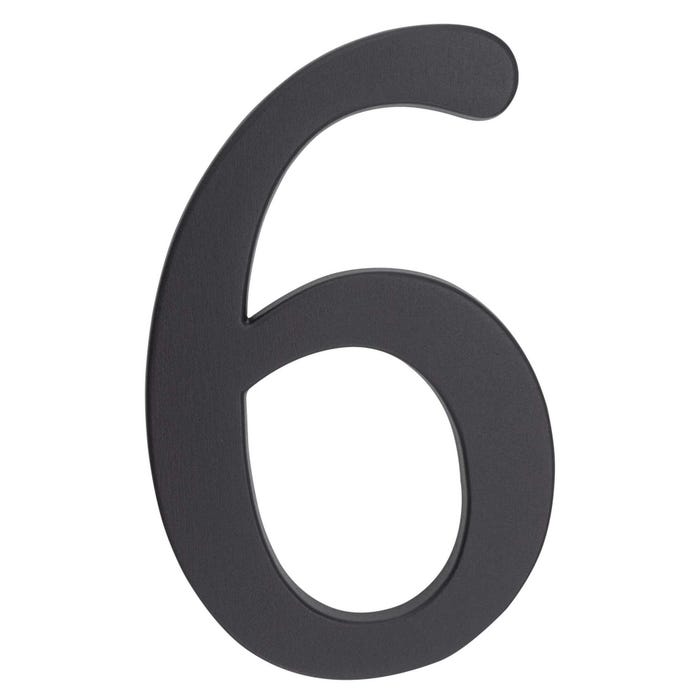 Cyfra 6/9 aluminiowa grafit 190 mm