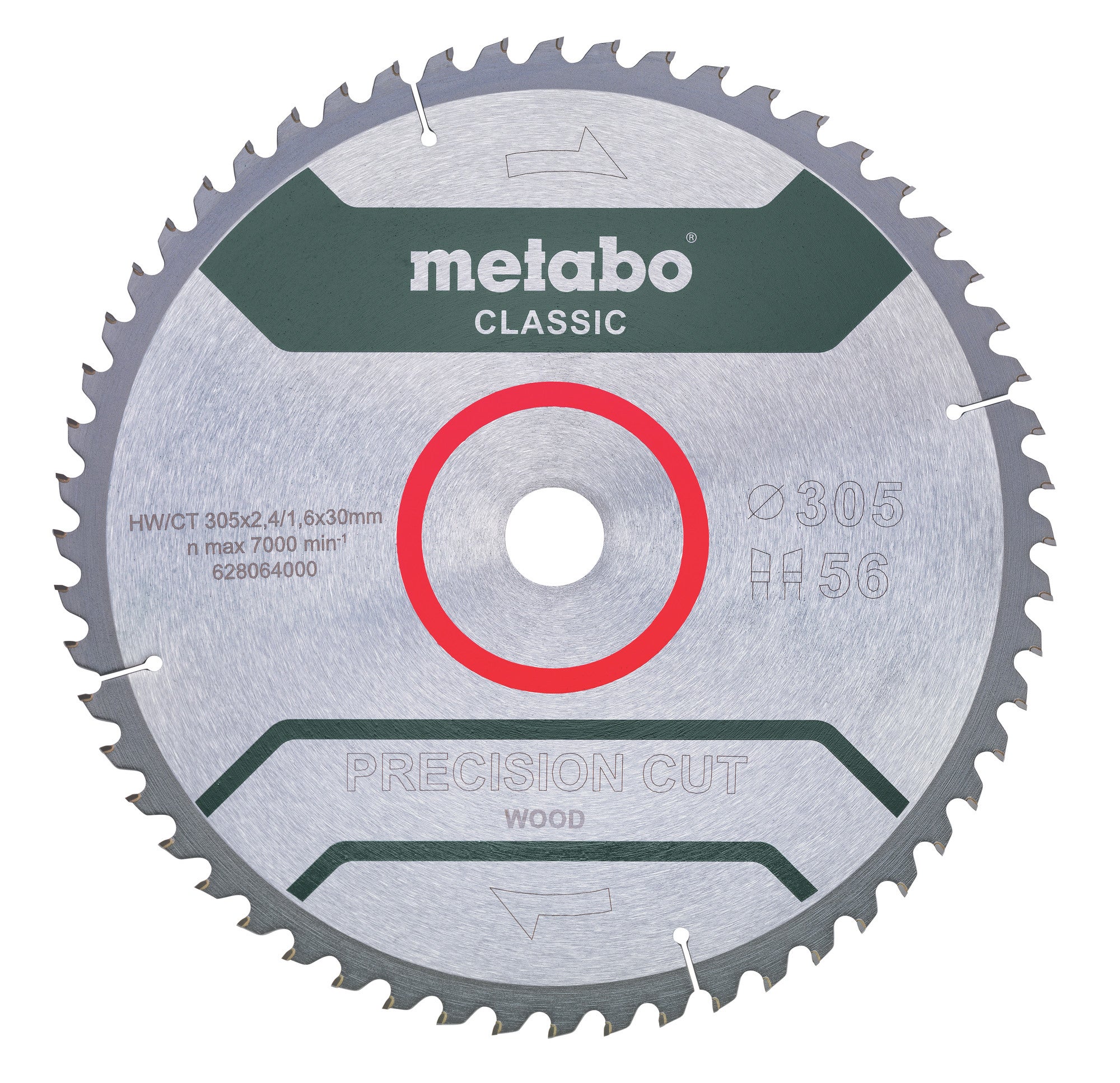 Piła widiowa do drewna 305 mm 56Z, otwór 30 Metabo