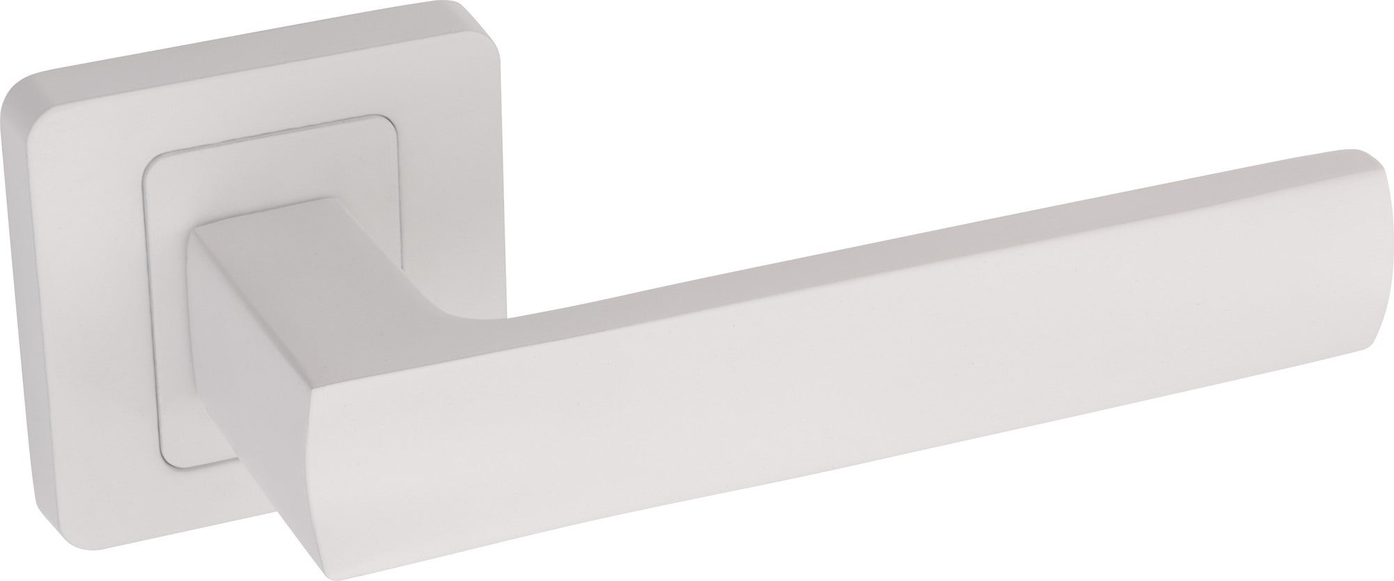 Klamka Eureka z krótkim szyldem biały 0