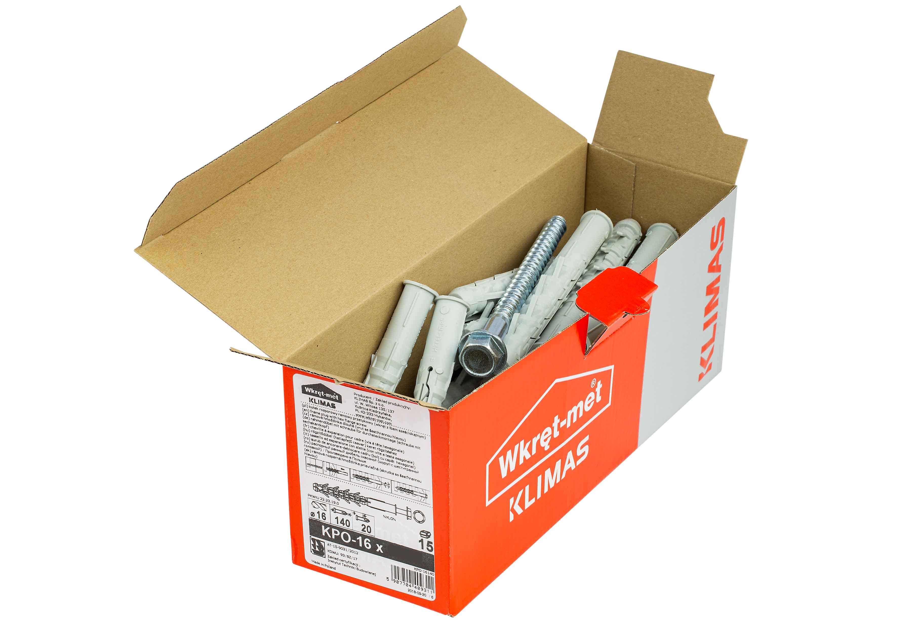 Kołek do dużych obciążeń 16x140 mm (15 szt.) 2