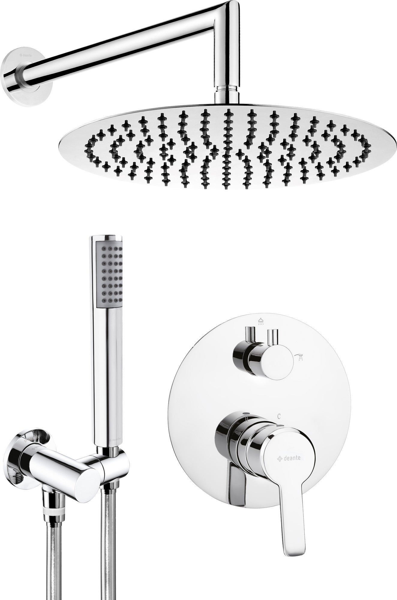 System podtynkowy prysznicowy Deante Arnika - Cejlo chrom