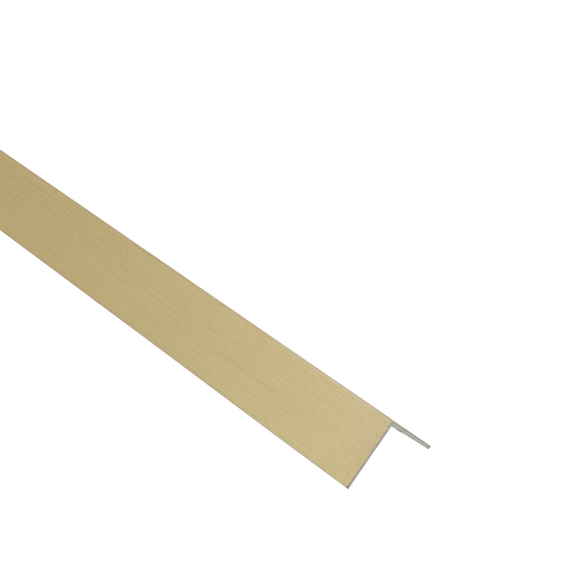 Kątownik aluminiowy złoty szczotkowany 20x20x1mm 1m