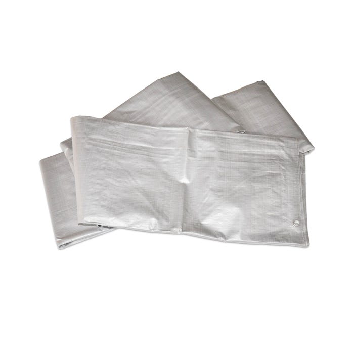 Plandeka srebrna 6x10m