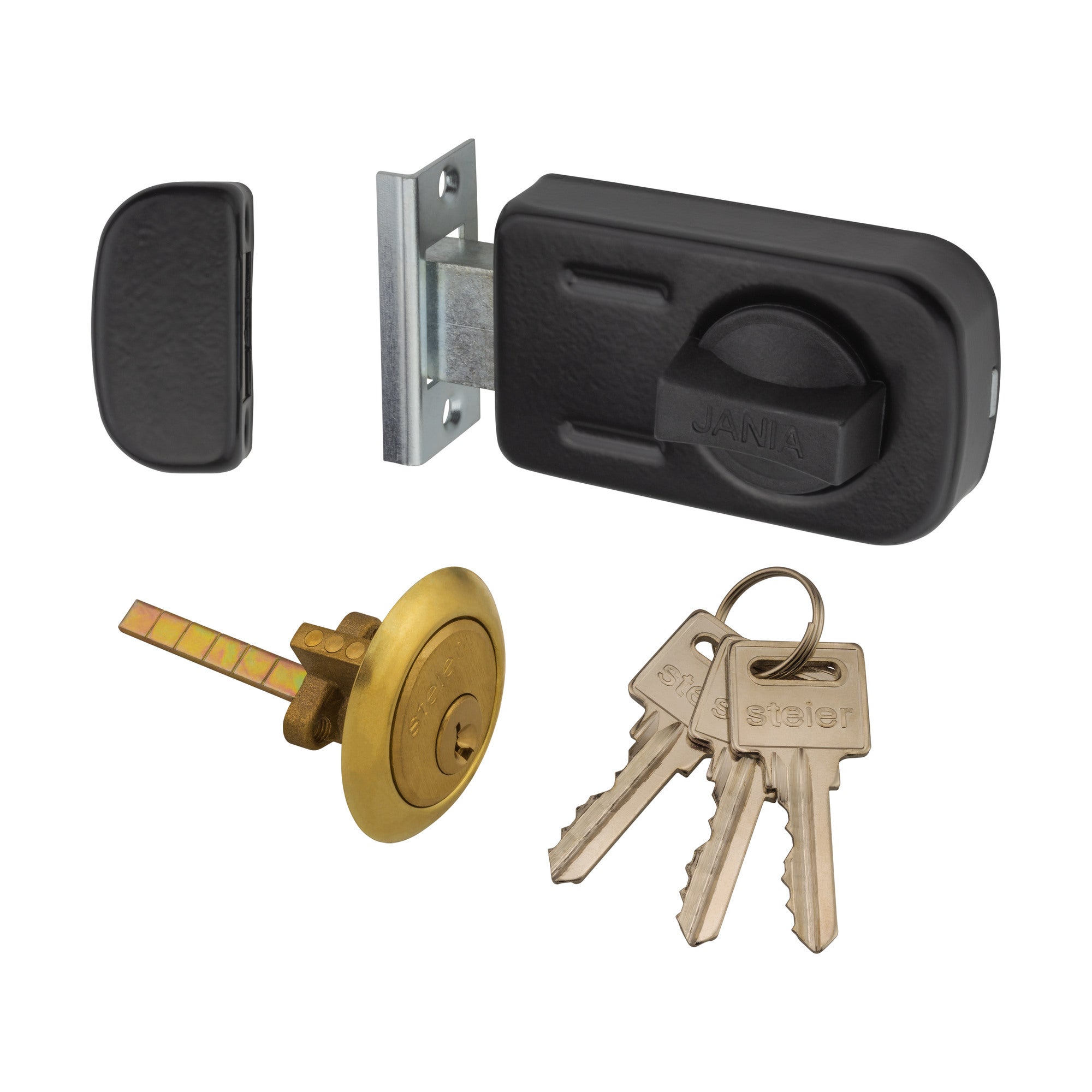 Zamek nawierzchniowy 50-60mm czarny 