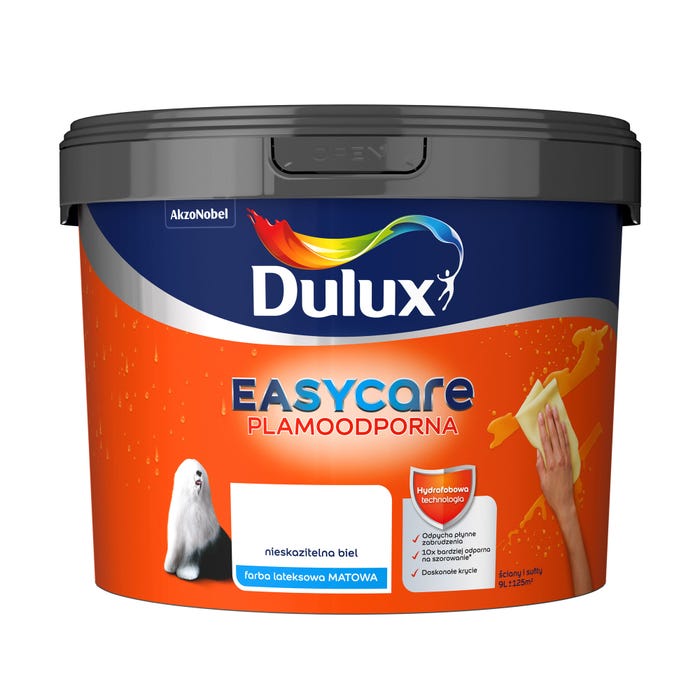 Farba Dulux EasyCare nieskazitelna biel 9l