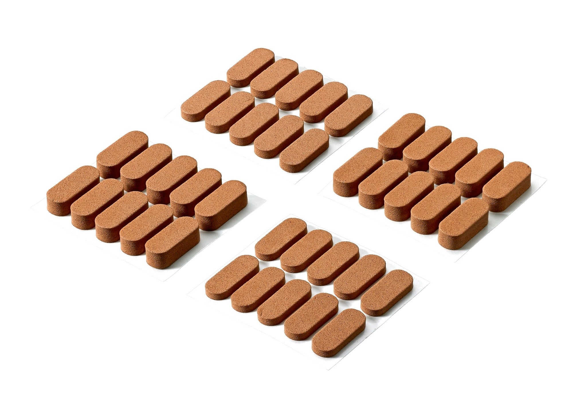 Odbojniki drzwiowe samoprzylepne 3/6x20x8 mm 40 szt.