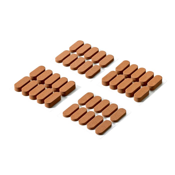 Odbojniki drzwiowe samoprzylepne 3/6x20x8 mm 40 szt.