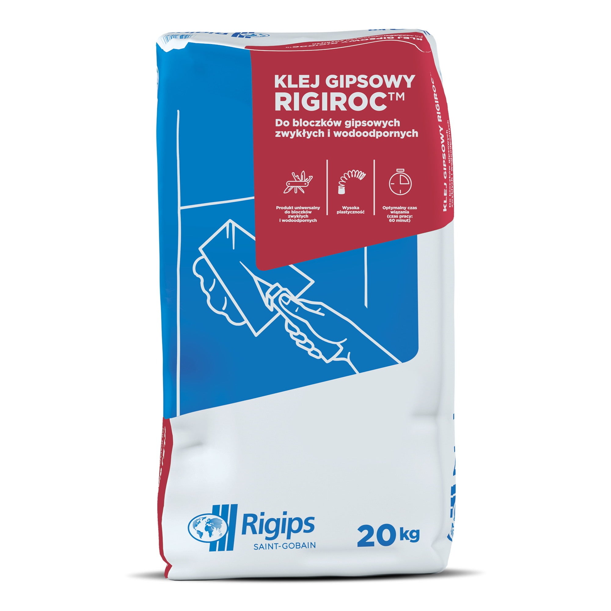 Klej gipsowy Rigips Rigiroc 20 kg