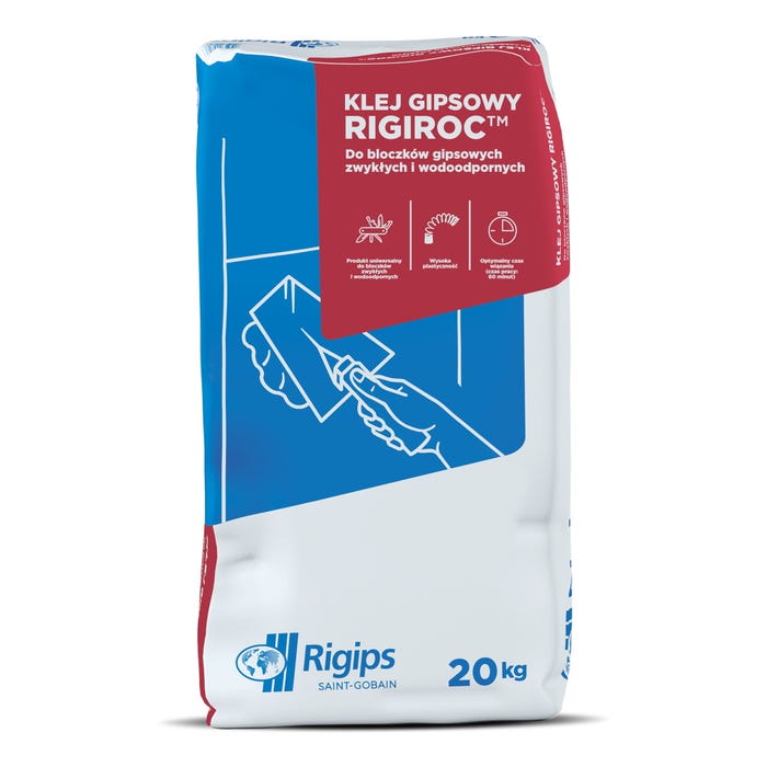 Klej gipsowy Rigiroc 20 kg Rigips
