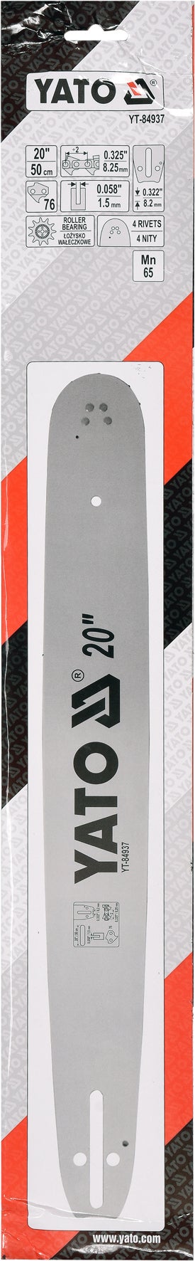 Prowadnica łańcucha do pilarek 20" .325"U - YATO YT-84937 1