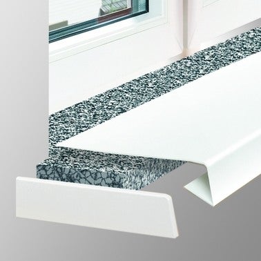 Nakładka parapetowa PCV 300x38cm, marmur 0