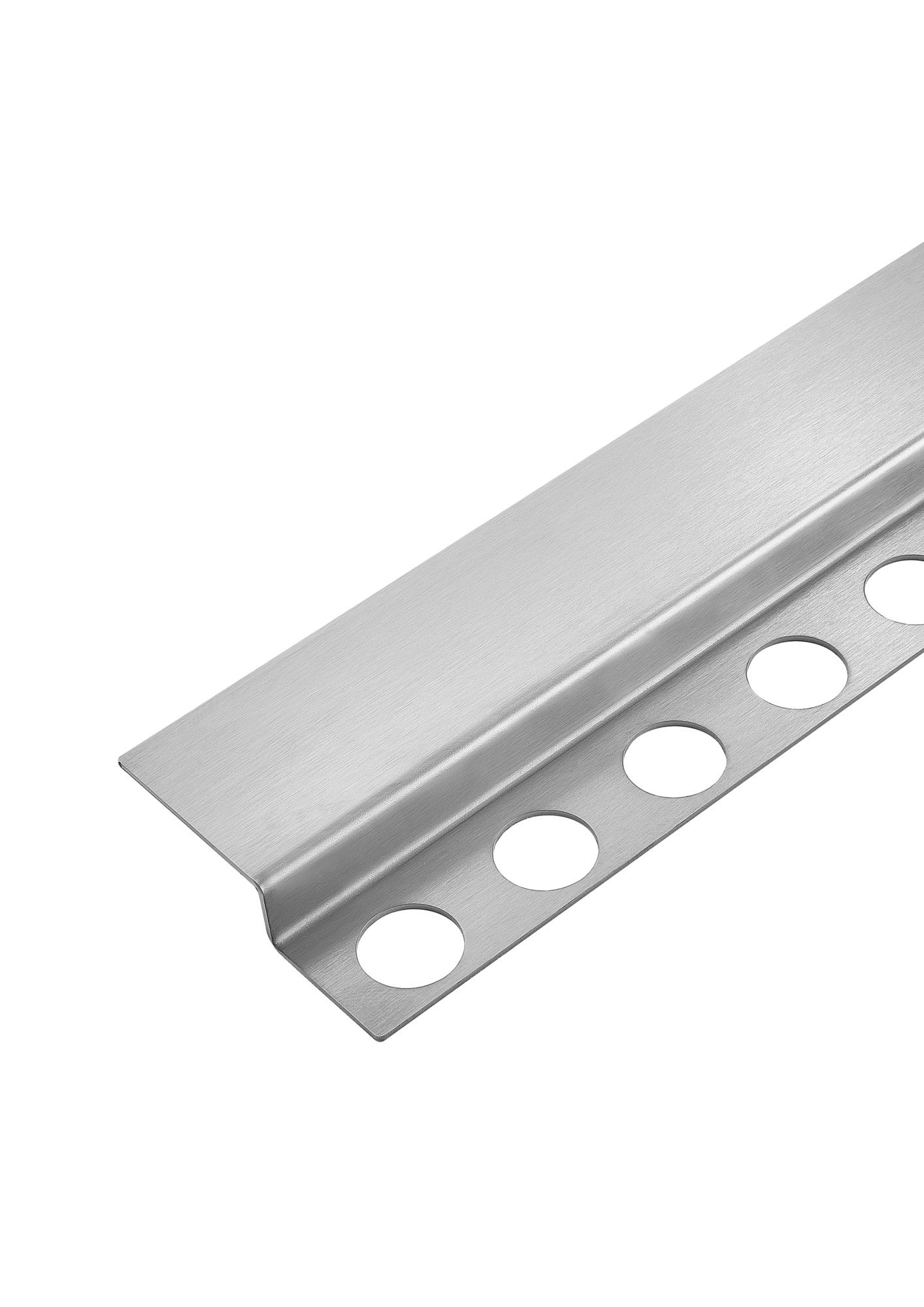 Listwa spadkowa podłogowa czołowa 130 cm inox 1
